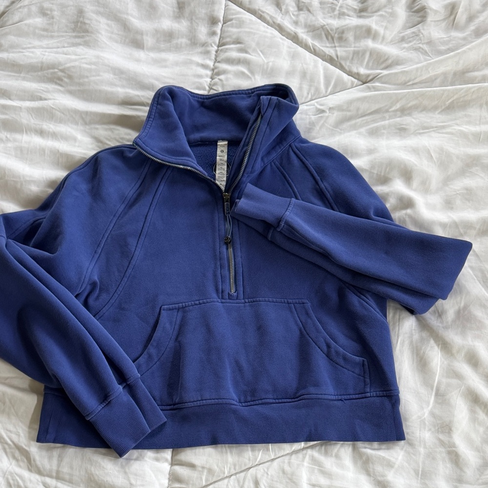 lululemon athletica Blue Half-Zip Sweatshirt